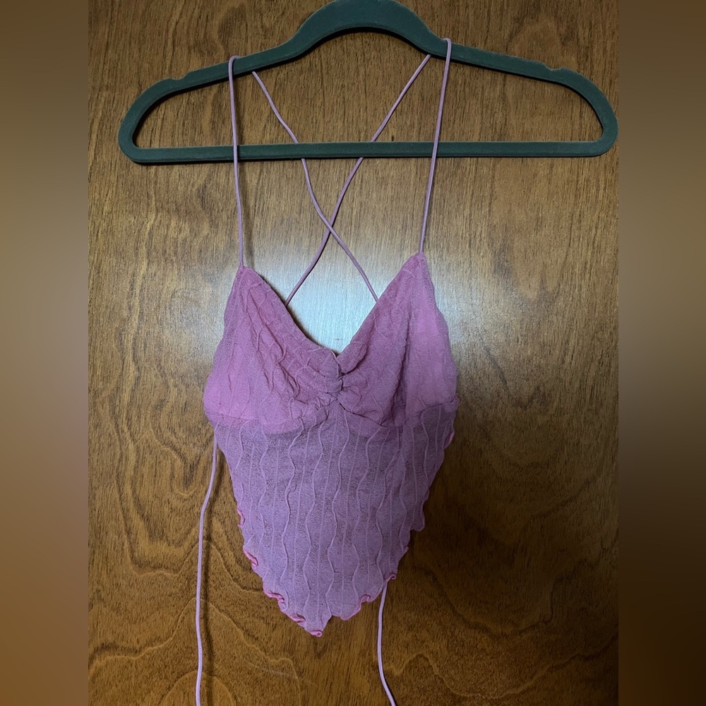 Shein open back Going out top